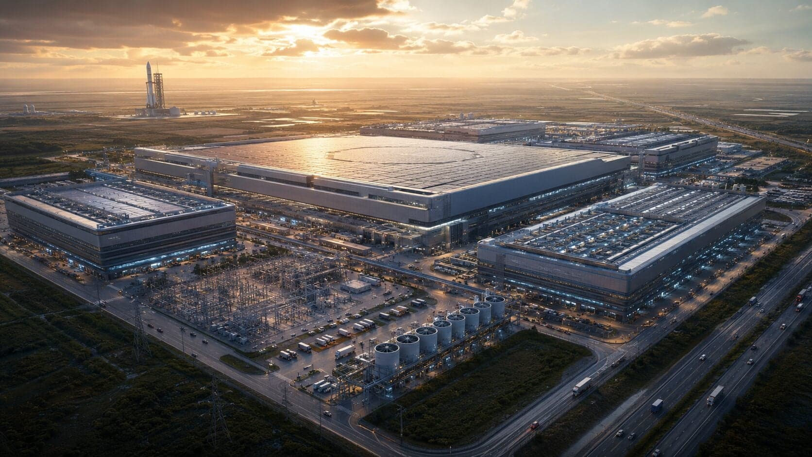 Tesla, SpaceX Commit $16.8 Billion to Build Massive AI Chip Factory in Texas